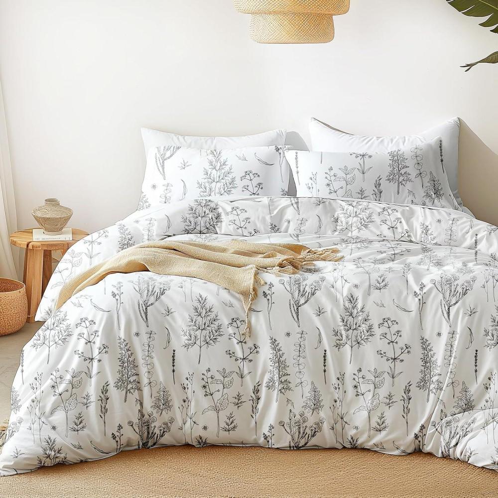imageLoves cabin Pink Full Size Comforter Set  Full Comforter Set 3 Pieces Cute Floral Bedding Sets for All Seasons1 Soft Reversible Botanical Flowers Comforter and 2 Pillow Shams02  White