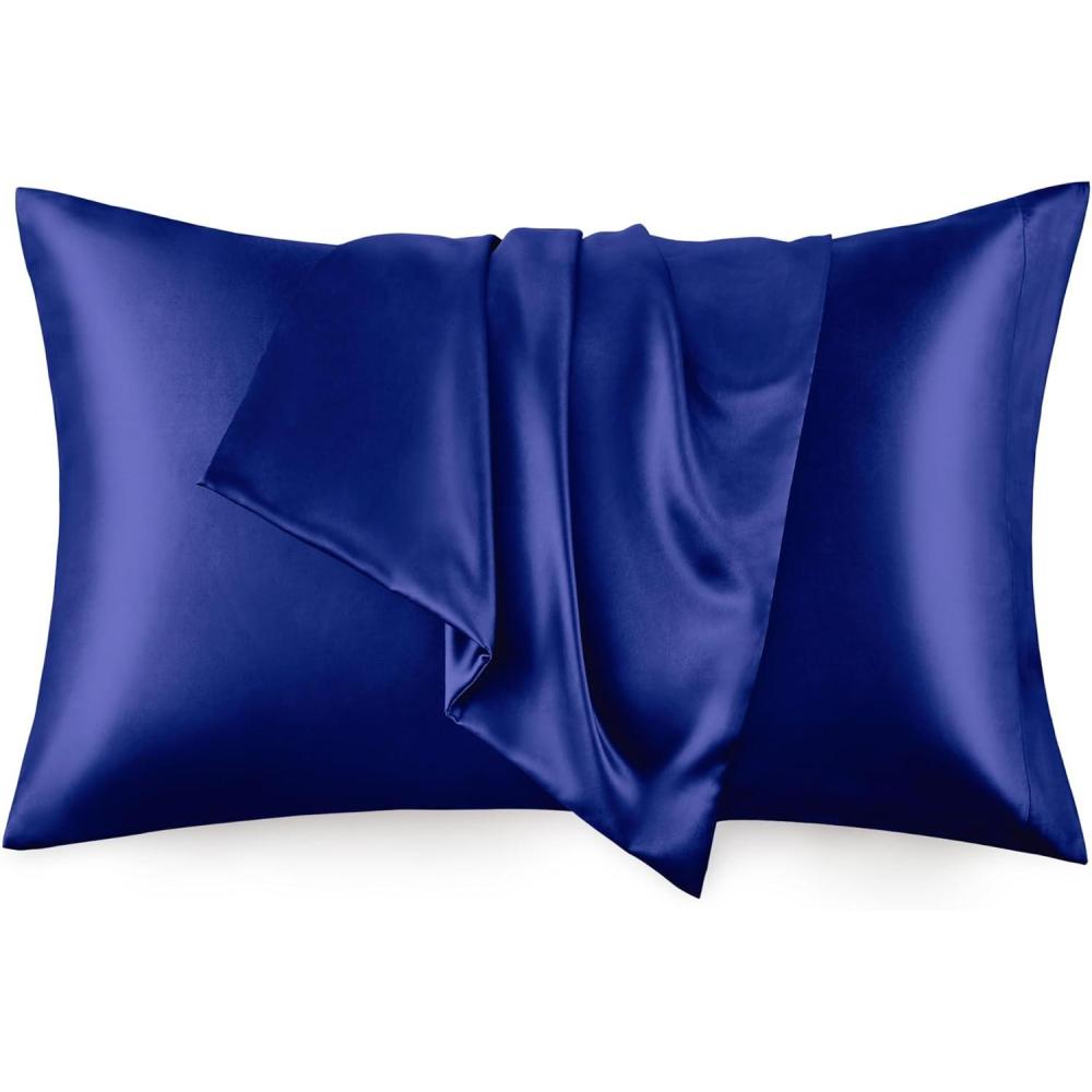 imageLoves cabin Satin Pillowcase for Hair and Skin Light Grey 20x30 inches Similar to Silk Pillow Cases Pillow Cases Queen Size Set of 2  Satin Cooling Pillow Covers with Envelope ClosureNavy
